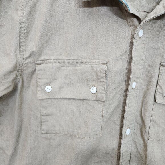 Lifted Research Group LRG Short Sleeve Button Down Pocket Shirt Men's 2XL 0890 - Picture 5 of 8